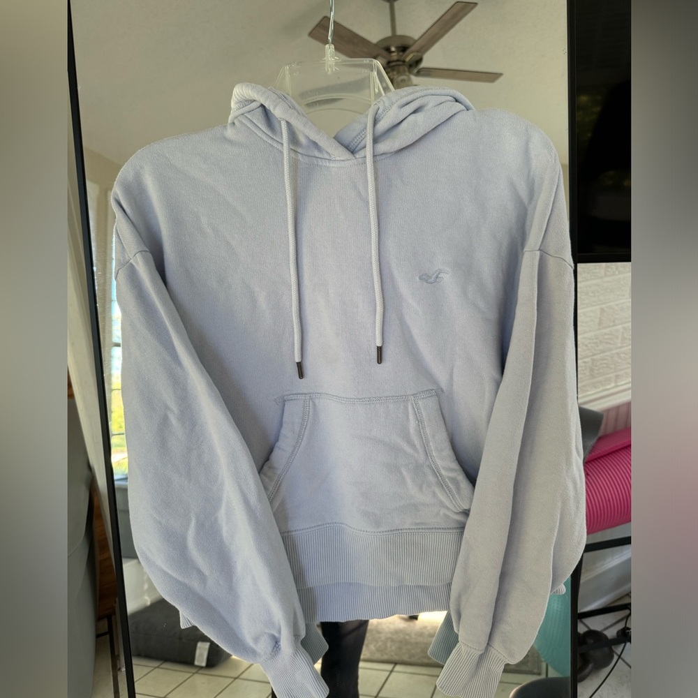 Hollister baby blue hoodie